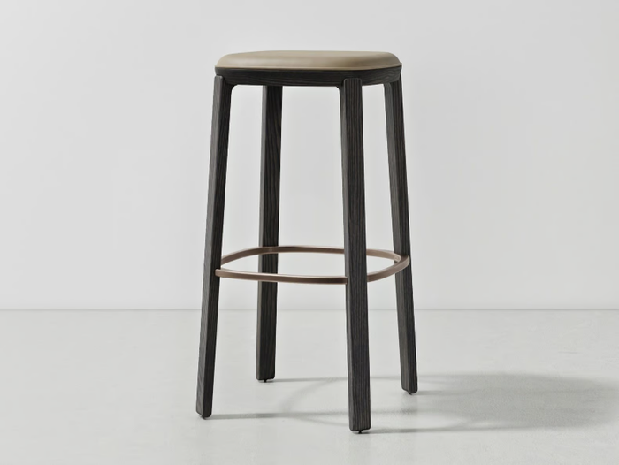 COLLETTE - High ash stool with integrated cushion _ District Eight